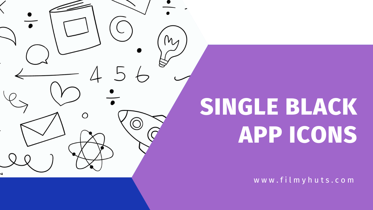Single Black App Icons