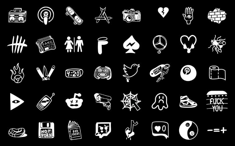 What are Single Black App Icons?