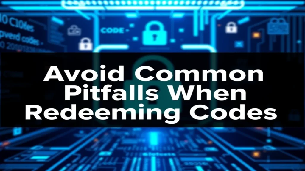 Avoid Common Pitfalls When Redeeming Codes